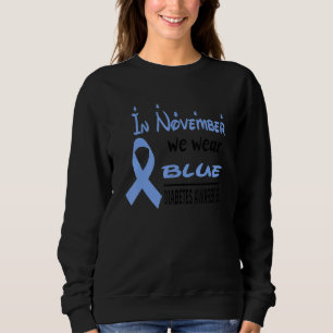 I November Bär Vi Blå Fjärilar Diabetesmedvetenhet T Shirt