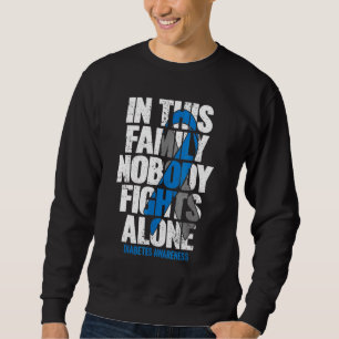 I November Bär Vi Blått T1D T2D Diabetiker Diabete Lång Ärmad Tröja