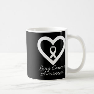 I November Bär Vi Vitt Lungcancer Medvetenhet Mån Kaffemugg