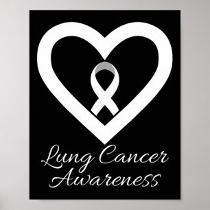 I November Bär Vi Vitt Lungcancermedvetande Månad Poster