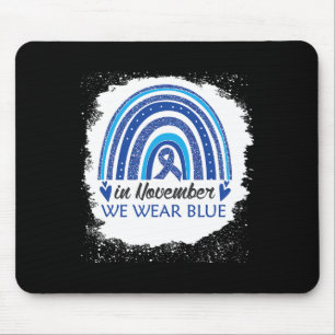 I november Bära Blue Bleached Rainbow Blue Rib Musmatta
