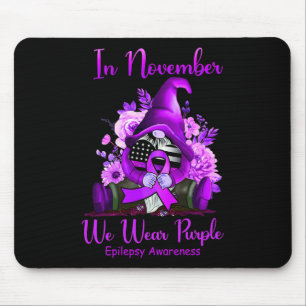 I november Bära Lila Gnome Ribbon Epilepsy A Musmatta