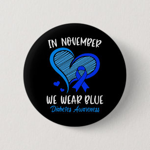 I november Bära vi Blue Cure Diabetes Awareness L. Knapp