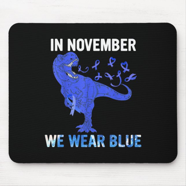 I november Bära vi Blue Diabetes Awareness Toddle Musmatta (Framsidan)
