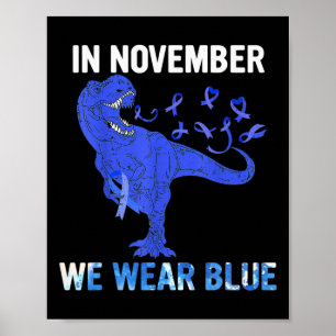 I november Bära vi Blue Diabetes Awareness Toddle Poster