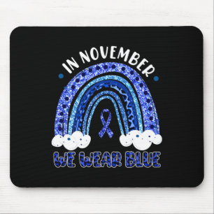 I november Bära vi Blue Leopard Rainbow Diabetes Musmatta