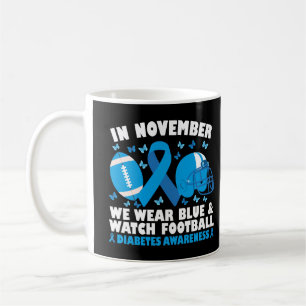 I november Bäror vi blått och tittar på fotbollen Kaffemugg