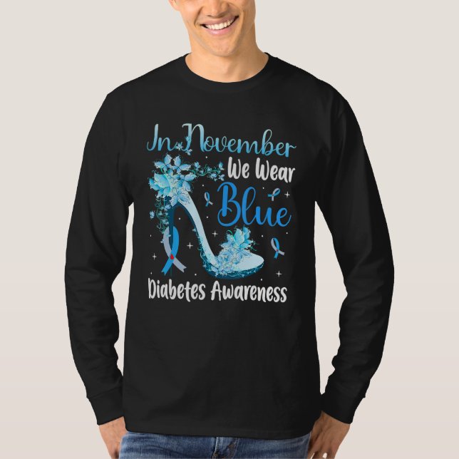I november Bäror vi blåtunga diabetes Awaren T Shirt (Framsida)