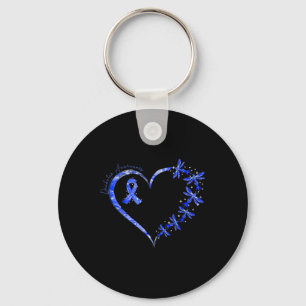 I november Bäror vi "Blue Diabetes Awareness Drago Nyckelring