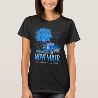 I november Bäror vi Blue Pumpkin Diabetes Awarenes T Shirt
