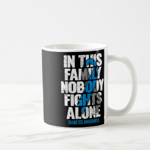 I november Bäror vi Blue T1d T2d Diabetes Kaffemugg