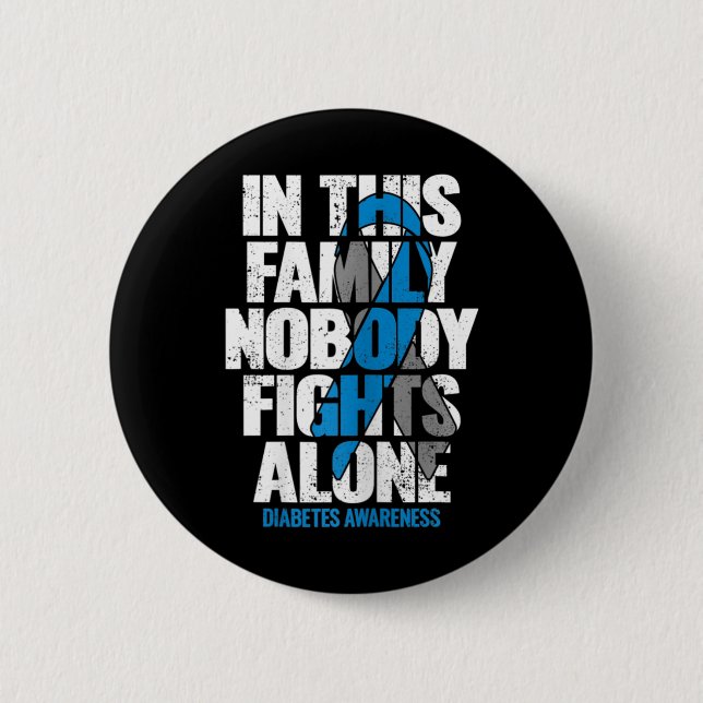 I november Bäror vi Blue T1d T2d Diabetes Knapp (Framsida)