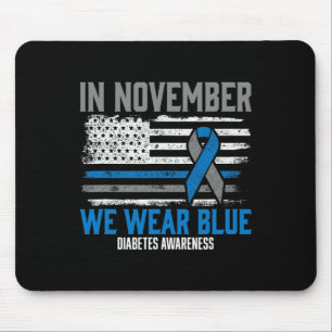 I november Bäror vi Blue T1D T2D Diabetesdiabetes Musmatta