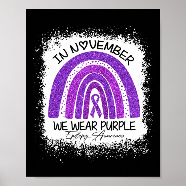 I november Bäror vi Lila Epilepsimedvetenhet Poster (Framsidan)