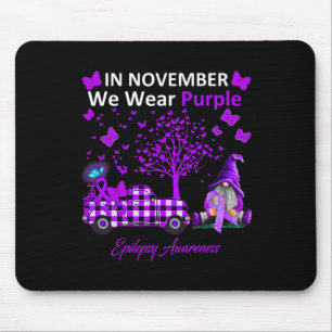 I november Bäror vi Lila Epilepsy Awareness Gift Musmatta
