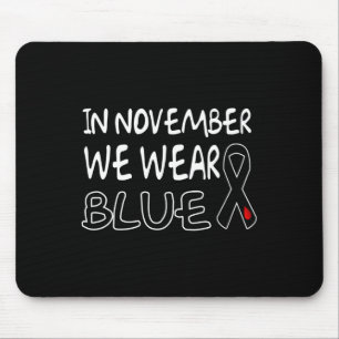 I november Bäror vi medvetenhet om blå diabetes 2 Musmatta