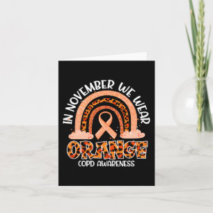 I november Bäror vi Orangen Rainbow CRPS Awareness Kort