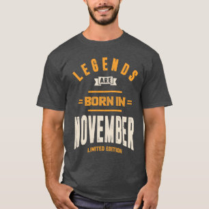 I november föds talanger från presenter i november t shirt