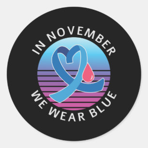 I november månad är det Bäran för månaden för medv Runt Klistermärke