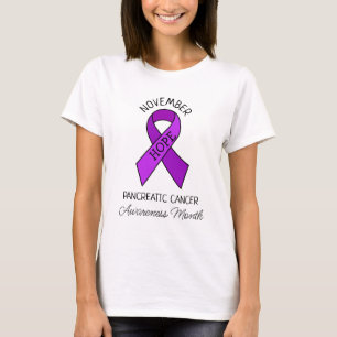 I november månad är Pankreascancermedvetande månad T Shirt