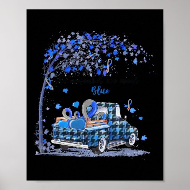 I november uppmärksammade vi bära Blue lastbil-dia Poster (Framsidan)