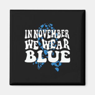 I november uppmärksammar vi Bära Blue Ribbon Diabe Magnet