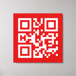 I ❤ NY - QR-kod Canvastryck