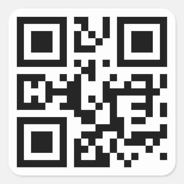 I ❤ NY - QR-kod Fyrkantigt Klistermärke (Framsida)