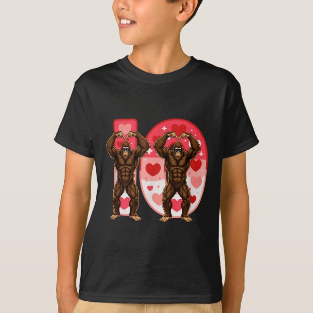 I-o Couples Matching Funny Bigfoot In Midwestern V T Shirt (Framsida)