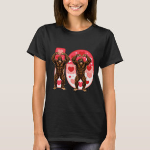 I-o Par Matcher Rolig Bigfoot I Mellanvästern V T Shirt