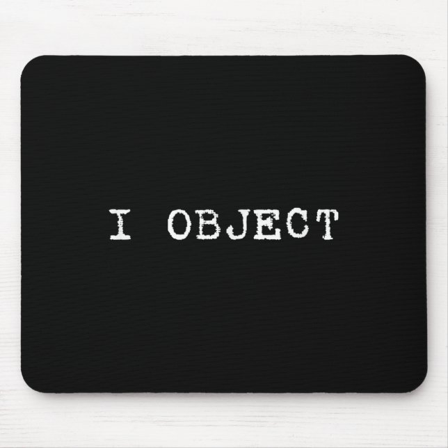 I Object Lawyer Attorney Law Student Funny Gift Ba Musmatta (Framsidan)
