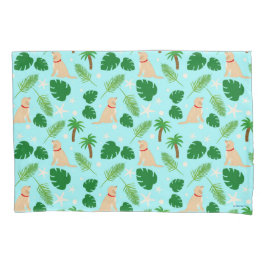 I Ocean Blue Tropical Valps Pillowcases