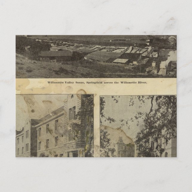 I och runt Eugene, Oregon Vykort (Framsida)