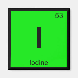 I - Odlingkemi Periodisk Bord-symbol Magnet