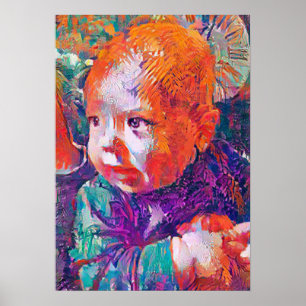 i öga i en baby-viskös A.I.-stark Poster