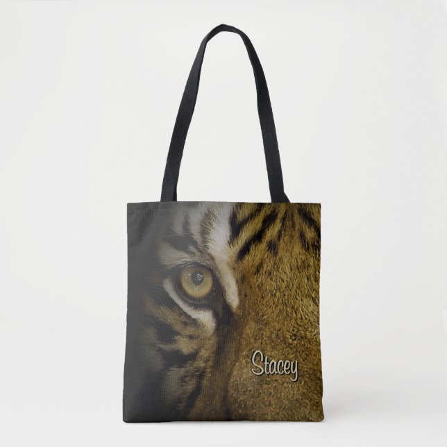 I Öga i ett tigermonogram Tygkasse (Framsida)