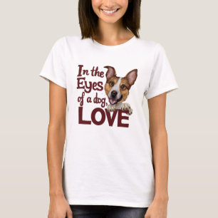 I Ögon i Kärlek vid Hund T Shirt