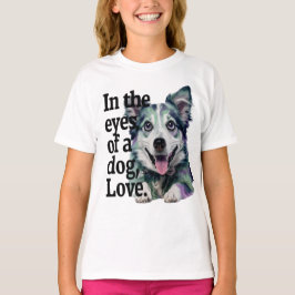 I Ögon i Kärlek vid Hund T Shirt