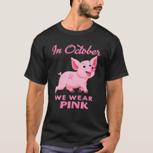 I oktober 2005 Bära vi Rosa Gris Breast Cancer Aw T Shirt