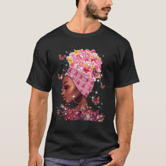 I oktober 2010 Bära Rosa Black Woman T Shirt