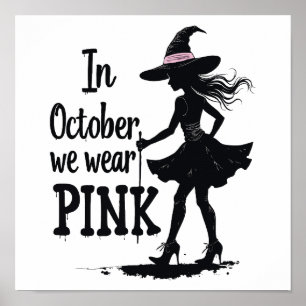 I oktober 2010 Bära Rosa Witches Halloween fest Poster