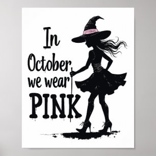 I oktober 2010 Bära Rosa Witches Halloween fest Poster