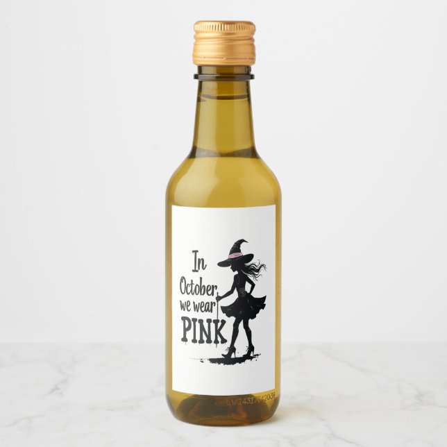 I oktober 2010 Bära Rosa Witches Halloween fest Vinetikett (Framsida)