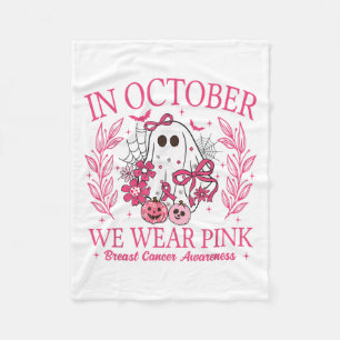 I oktober 2010 Bära vi Nk Halloween-bröstcancer Aw Fleecefilt