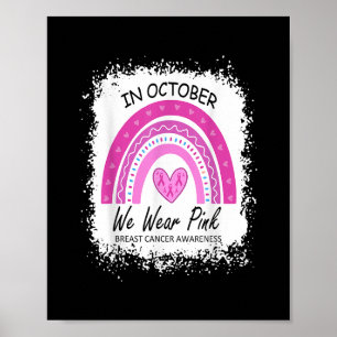 I oktober 2010 Bära vi Rosa Breast Cancer Awarenes Poster