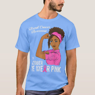 I oktober 2010 Bära vi Rosa Breast Cancer Awarenes T Shirt