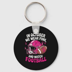 I oktober 2010 Bära vi Rosa Breast Football Cancba Nyckelring