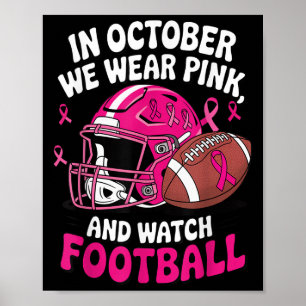 I oktober 2010 Bära vi Rosa Breast Football Cancba Poster