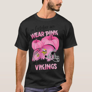 I oktober 2010 Bära vi Rosa Watch Vikings Football T Shirt