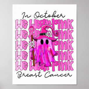I oktober 2011 Bära vi NK Cute Ghost Breast Cancer Poster